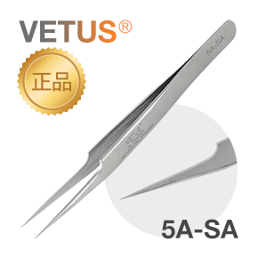 정품 VETUS 핀셋 5A-SA(은색/위로 굽은형/중간두께)